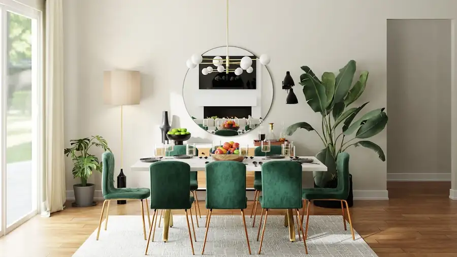 Dining room furniture ideas with table and chair layouts